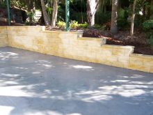 Retaining Wall and Landscaping