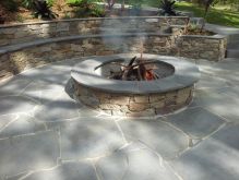 Tiling around Fire Pit