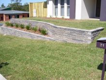 Retaining Wall with Plants